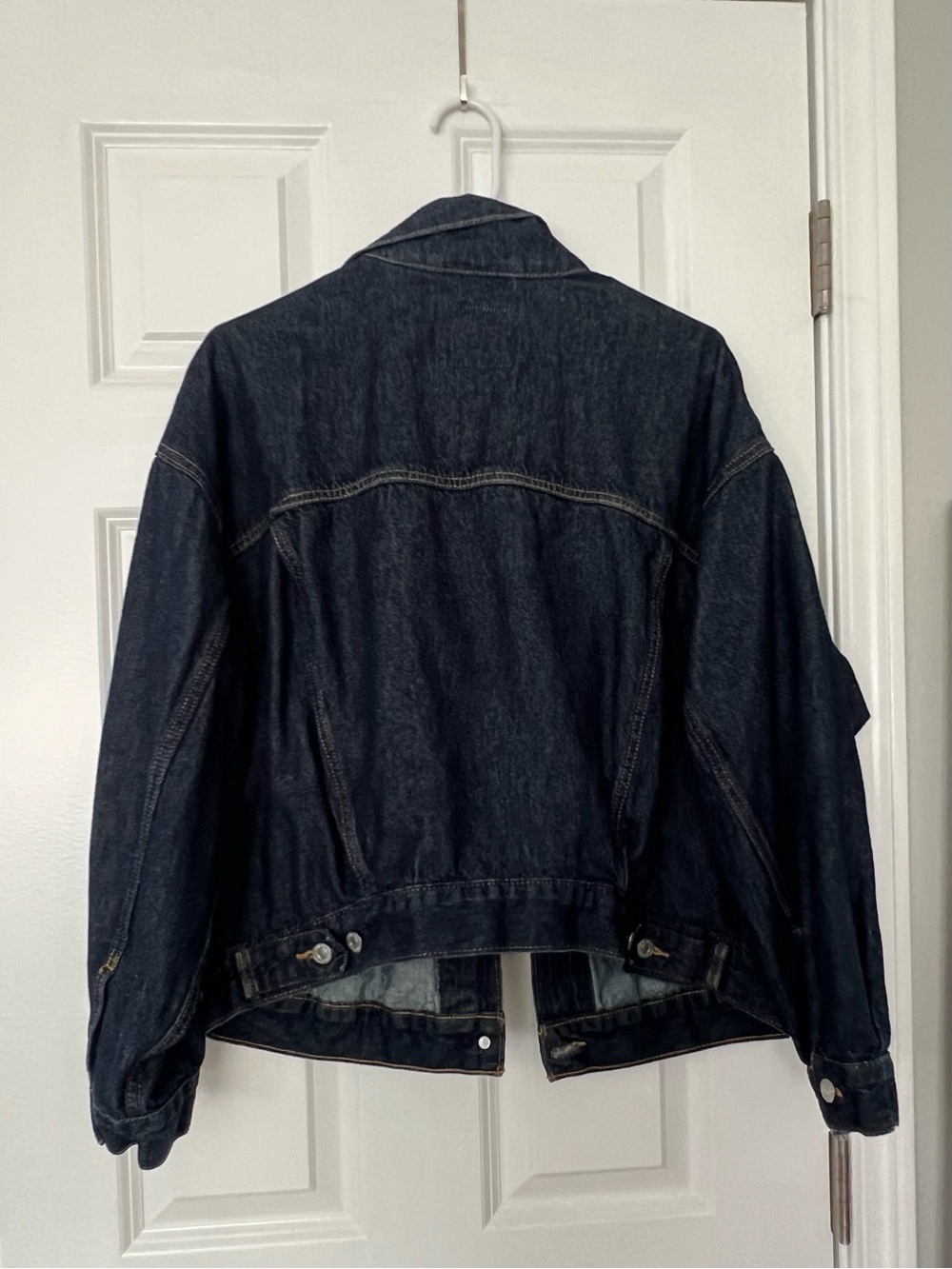 Levi's Dark Indigo Denim Jacket wonens XL - Picture 5 of 9